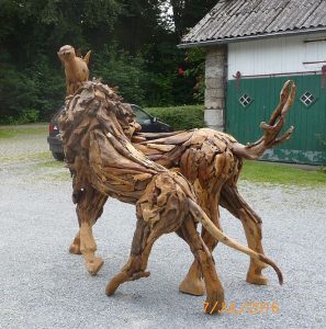 Holzskulptur Treibholz