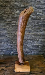 Holzskulpturen Holzobjekte Treibholz Schwemmholz Teak Holzdeko Ho.2118