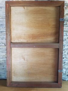 Teakholz Bootsholz Holz Bild Platte Brett Vintage Tischplatte Ho.2066