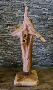 Holzskulpturen Holzskulptur Holzobjekte Treibholz Schwemmholz Deko Statue Wurzeldeko Ho.2098