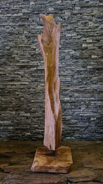 Holzskulptur Holzobjekte Schwemmholz Wurzeldeko Teakdeko Treibholzskulptur Skulptur aus Holz Ho.2101