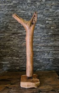 Teak Holz Treibholz Schwemmholz Skulptur Statue Deko Kunst Aufsteller Holzobjekt Bali Ho2104