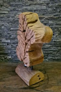 Teakholzskulptur Baumscheibe Holzkunst Holzobjekte Statue Deko Holzskulpturen Treibholz Holzdeko Skulptur Holz Kunst Statue Teakholzobjekte Deko Ho.2136