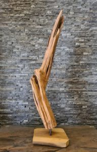 Holzobjekt Teakholzskulptur Treibholz Wurzeldeko