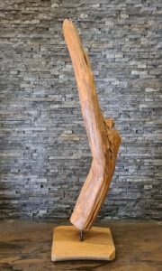 Holzobjekt Teakholzskulptur Treibholz Wurzeldeko
